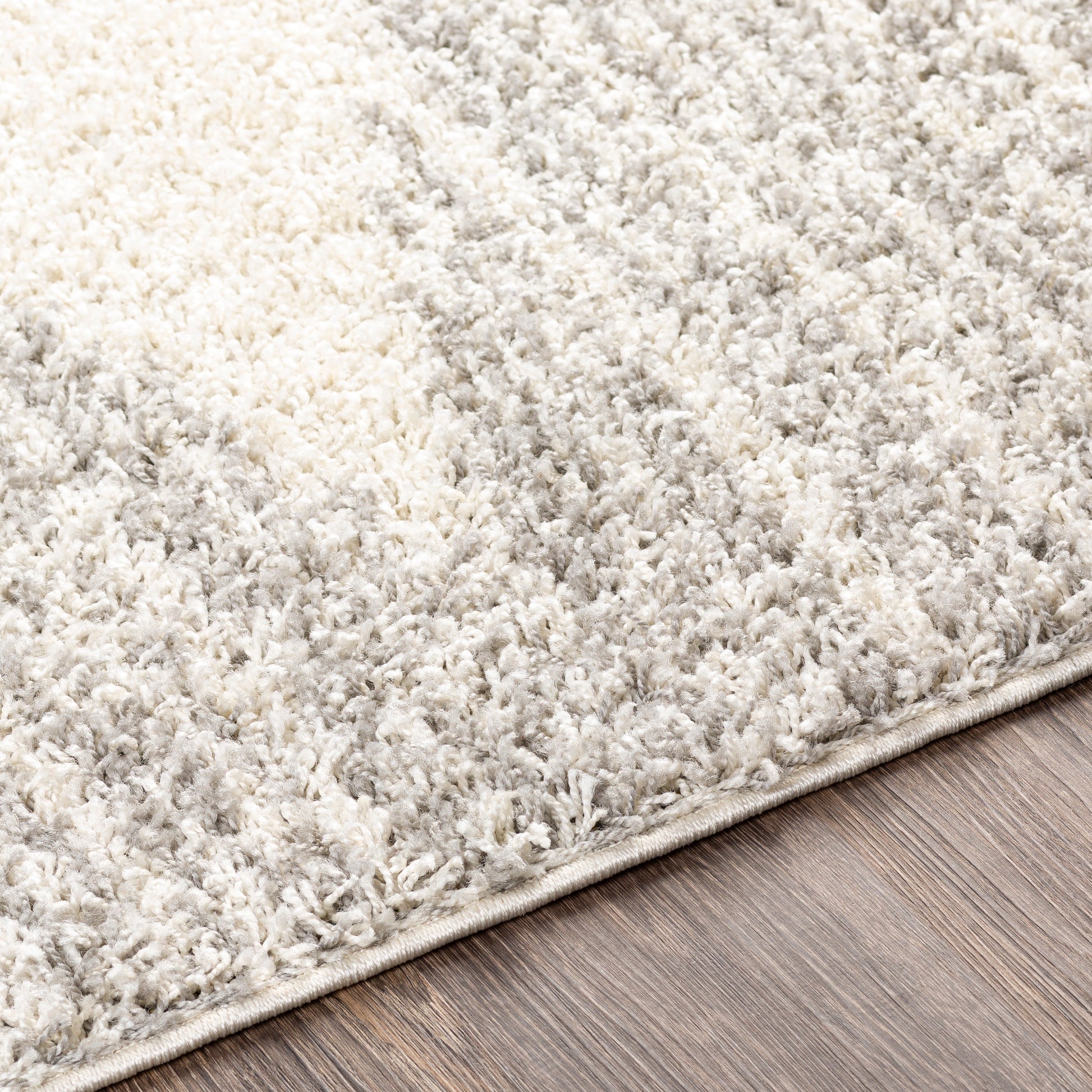 Surya Taza Shag Tzs-2310 Cream, Medium Gray Area Rug