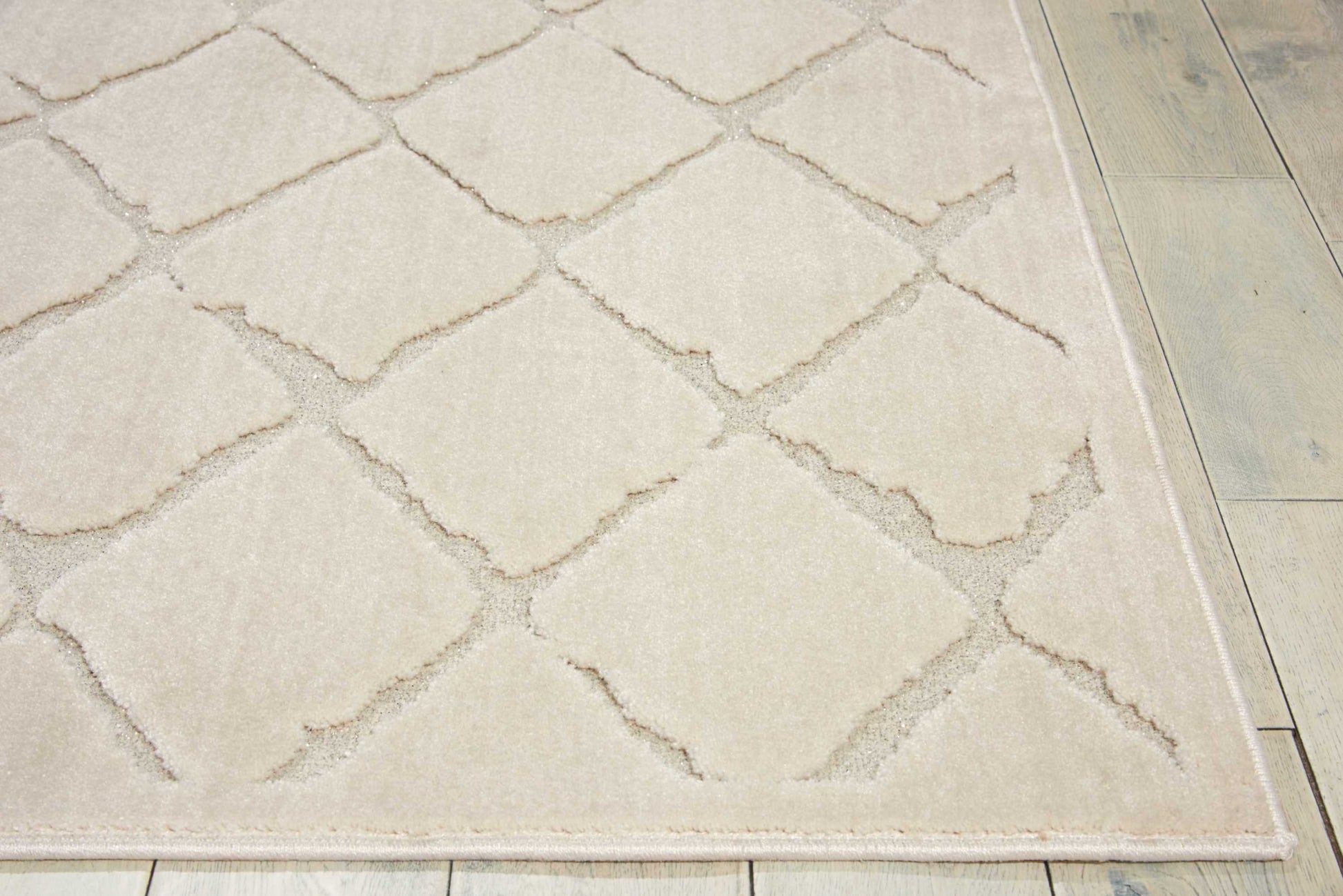 Nourison Michael Amini Gleam Ma601 Ivory Area Rug