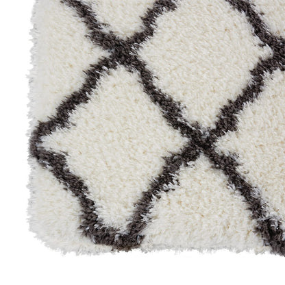 Nourison Luxe Shag Lxs02 White Shag Area Rug