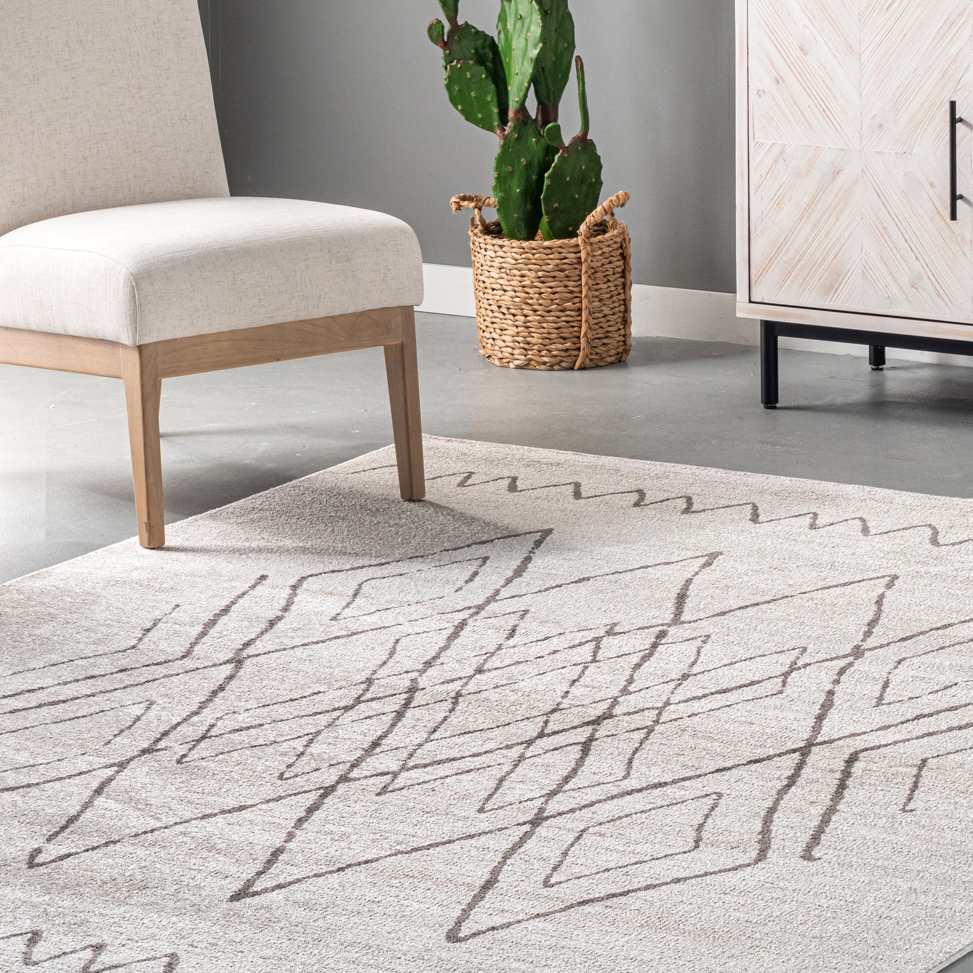 AreaRugs.com Wavaj Nwa1281A Beige Area Rug