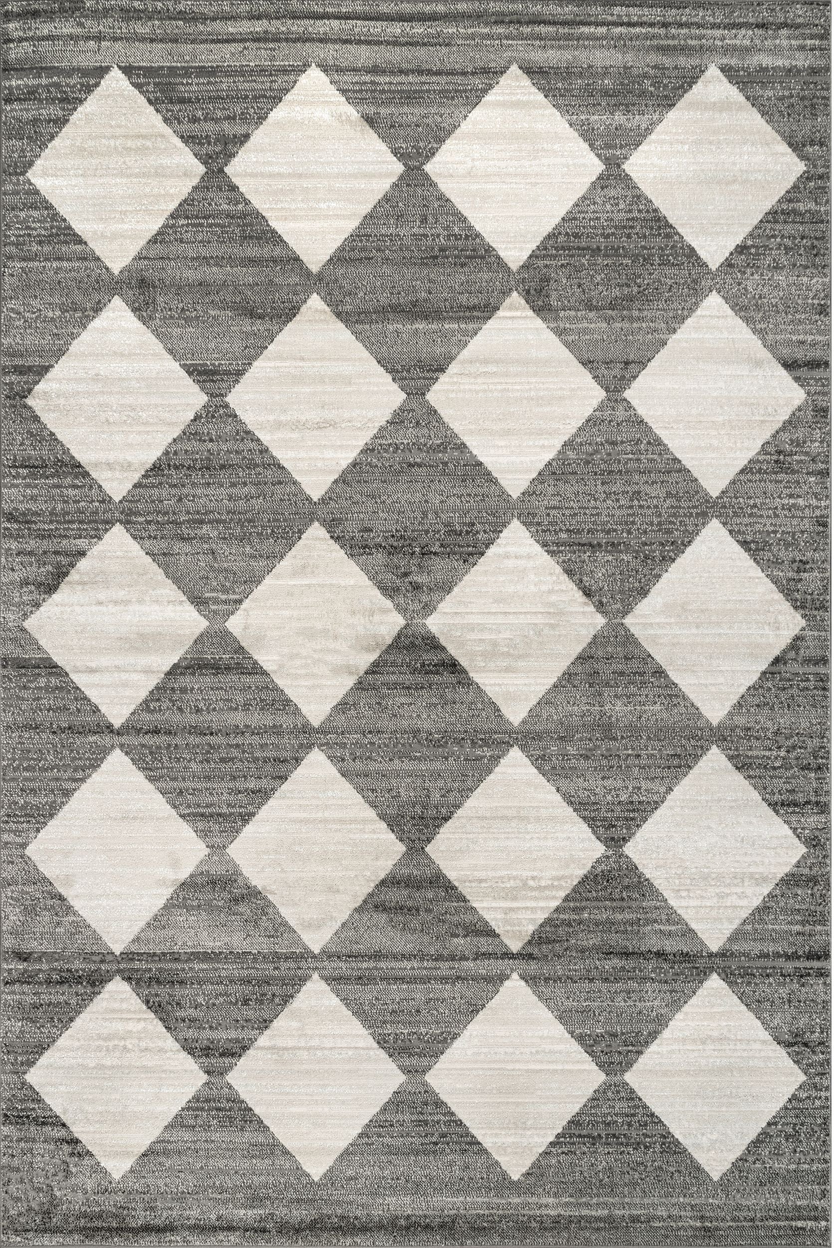 Nuloom Gianna Checker Tile Ngi1605A Gray Area Rug