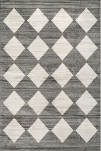 Nuloom Gianna Checker Tile Ngi1605A Gray Area Rug