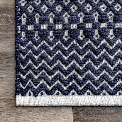 Nuloom Dalary Glen Check Nda3602A Navy Area Rug