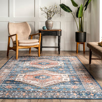 AreaRugs.com Wavaj Nwa1040A Blue Area Rug