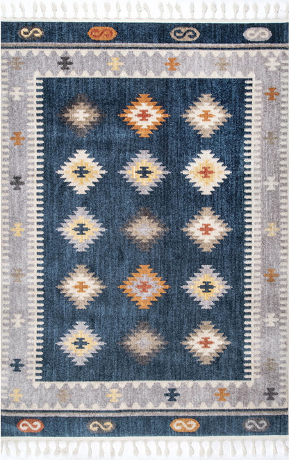 Nuloom Alia Tribal Nal2541A Blue Area Rug