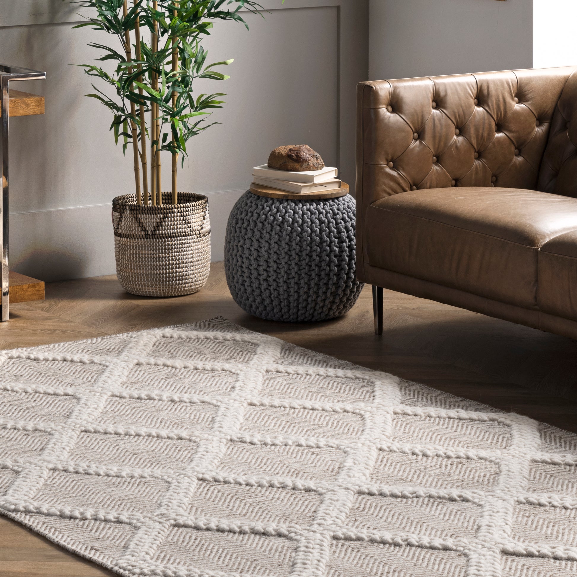 Nuloom River Trellis Nri3585A Beige Area Rug