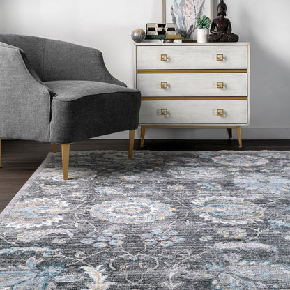 Nuloom Emory Garden Nem1697A Gray Area Rug