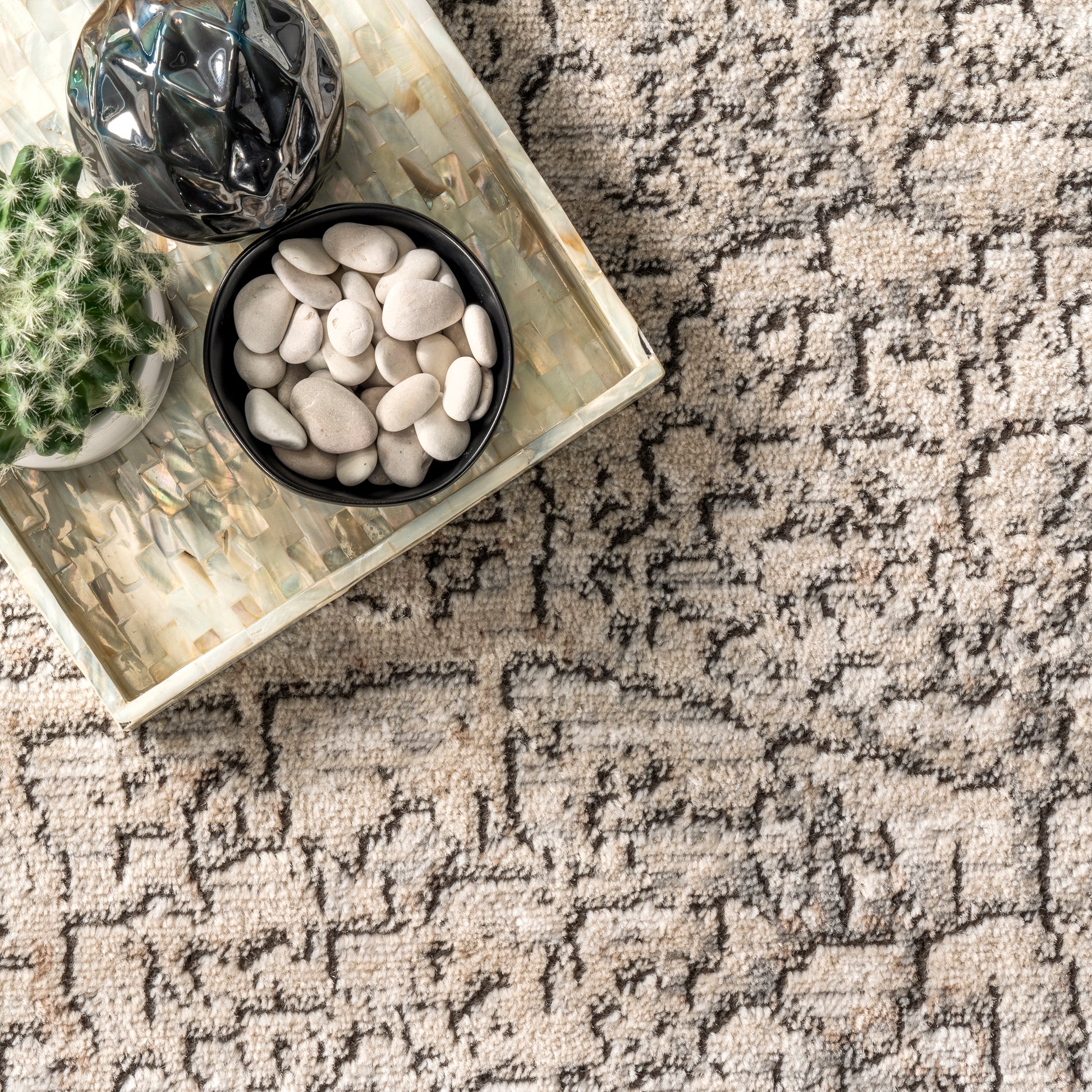 Nuloom Jena Faded Nje2357A Beige Area Rug