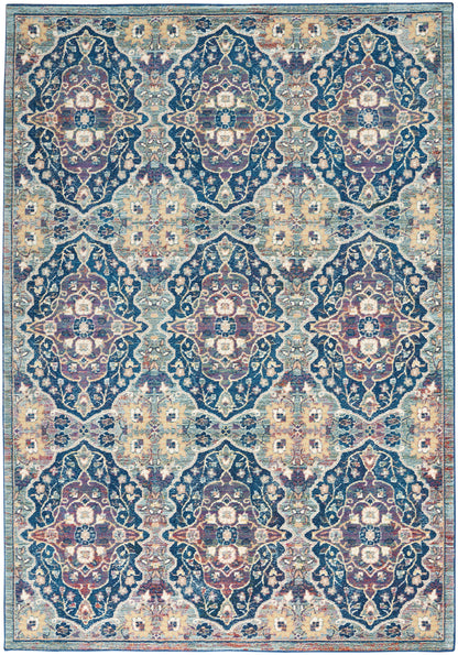 Nourison Ankara Global Anr16 Navy Multicolor Area Rug