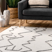 Nuloom Moira Tribal Nmo3425A Ivory Area Rug