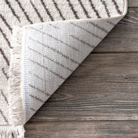 Nuloom Jazlyn Broken Chevrons Nja2134A Beige Area Rug