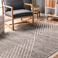 Nuloom Mikaela And Nmi1932A Gray Area Rug