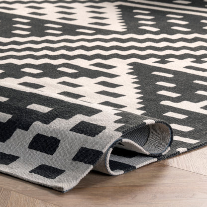 Nuloom Bethany Aztec Nbe3540A Black Area Rug