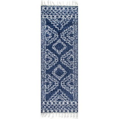 Nuloom Vasiliki Moroccan Nva1836A Blue Area Rug