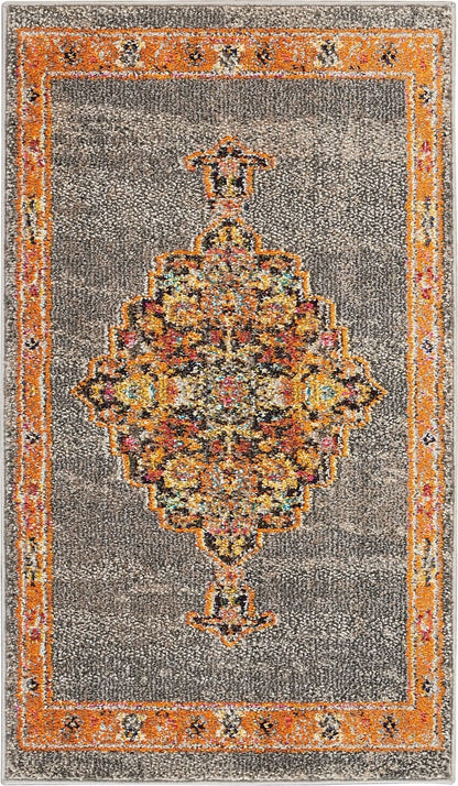 Nourison Passionate Pst01 Grey Area Rug