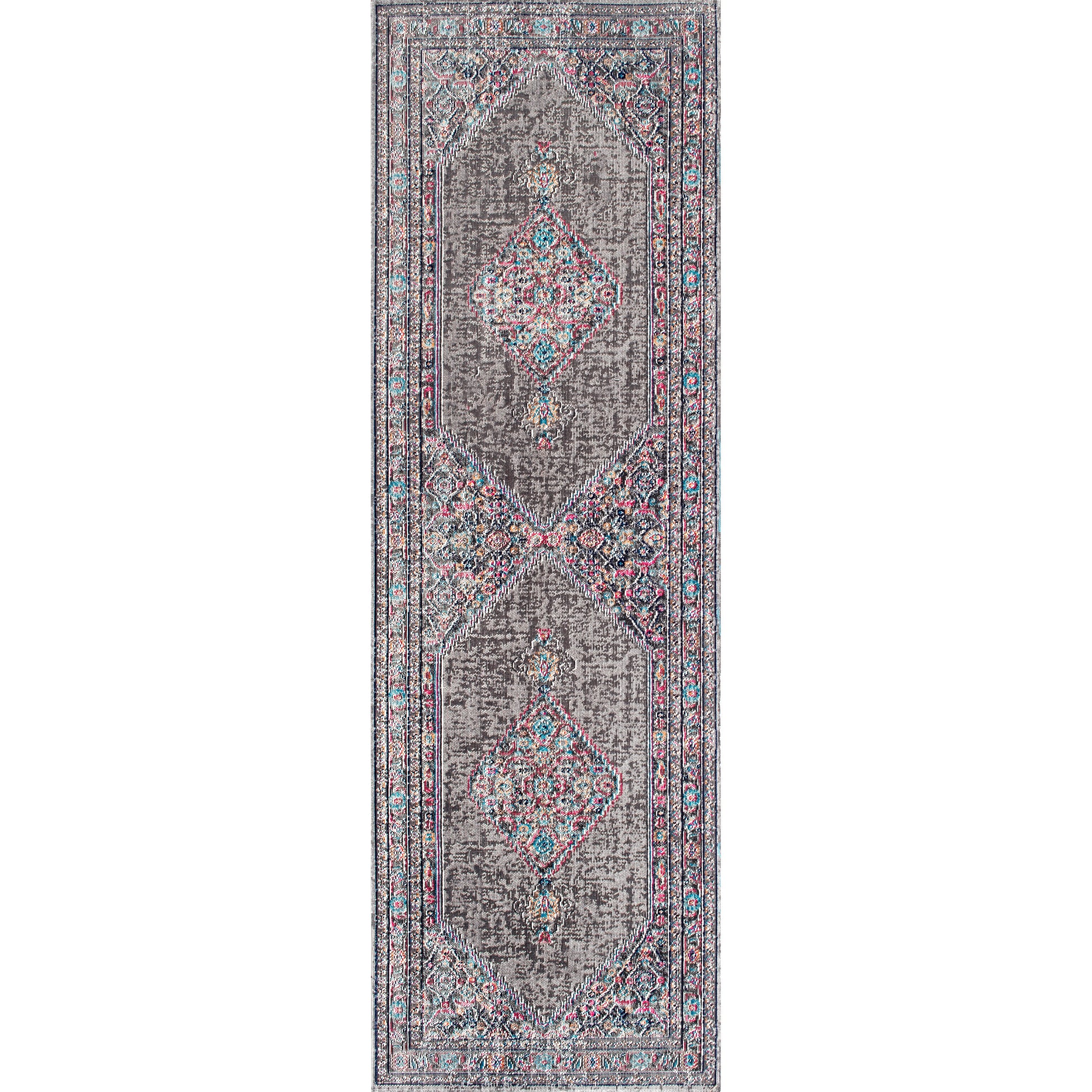 Nuloom Vintage Dortha Nvi3247B Gray Area Rug