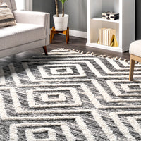 Nuloom Dani Diamond Nda2942A Gray Area Rug