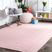 Nuloom Ago Hand Woven Nag2102F Light Pink Area Rug