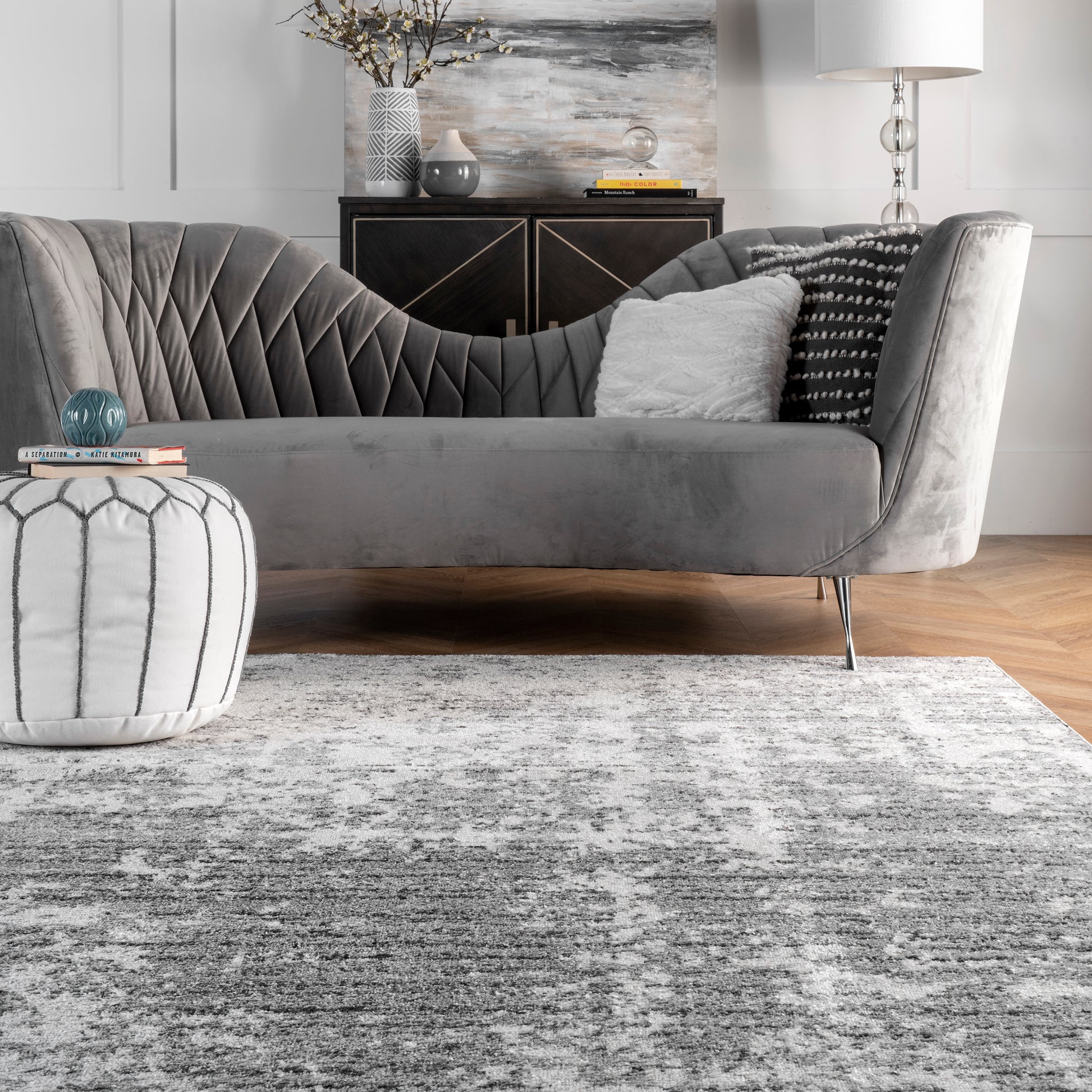 Nuloom Deedra Modern Nde1501B Gray Area Rug