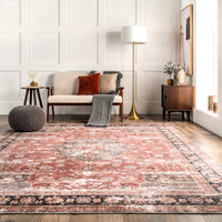 AreaRugs.com Wavaj Nwa1085A Red Area Rug