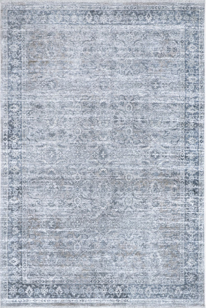 AreaRugs.com Wavaj Nwa1305A Light Blue Area Rug