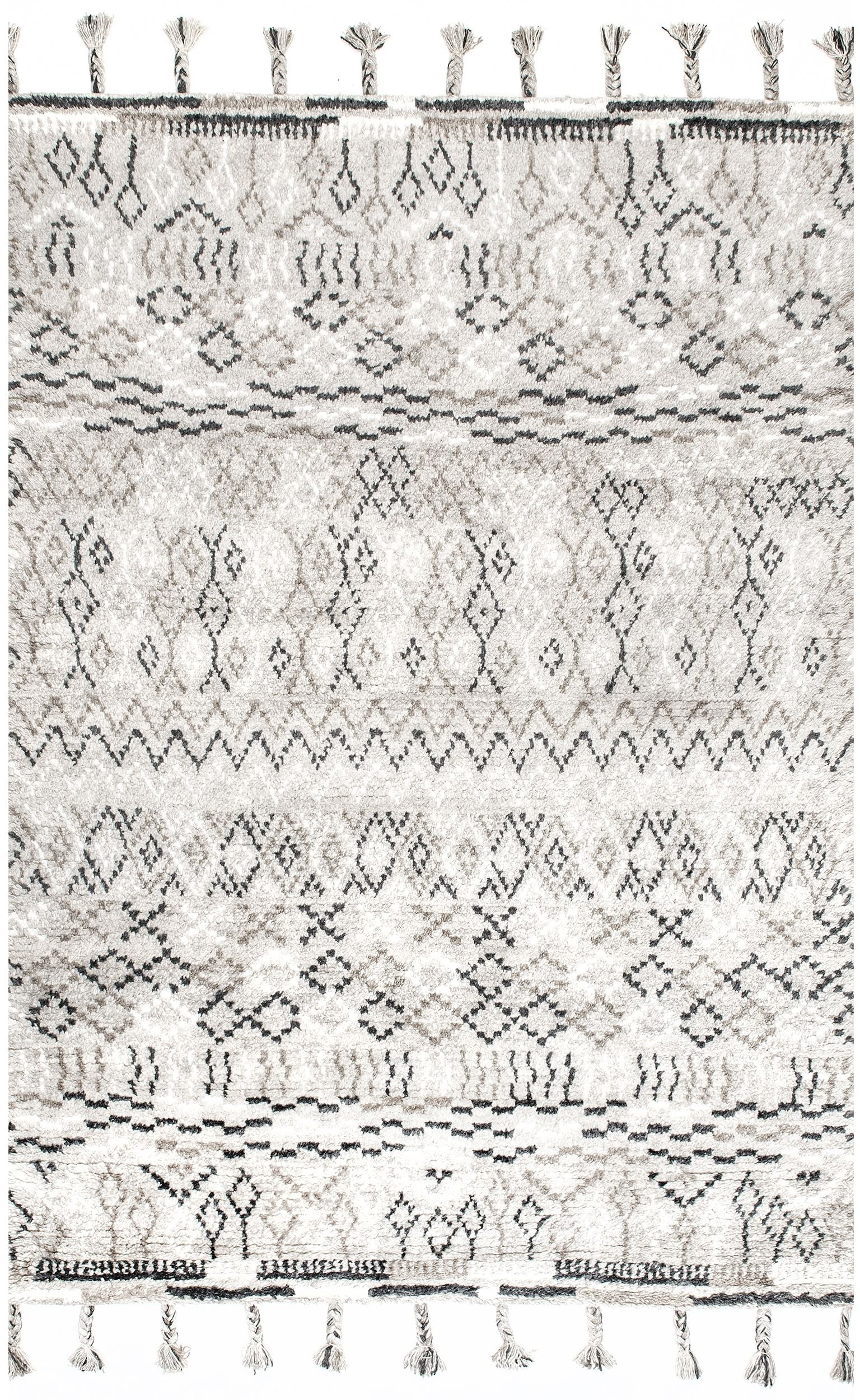 Nuloom Maurade Tribal Tale Nma3553A Gray Area Rug