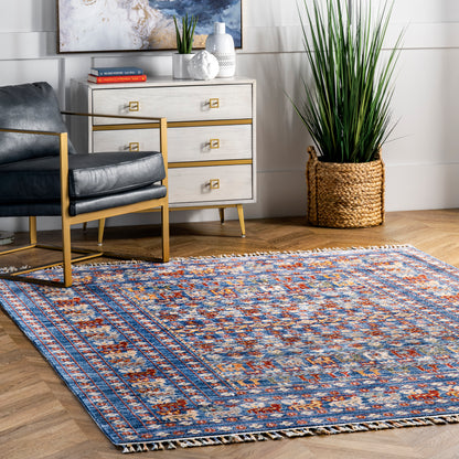 Nuloom Everly Oriental Nev2753A Blue Area Rug