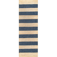 Nuloom Alisia Stripes Nal3503A Denim Area Rug