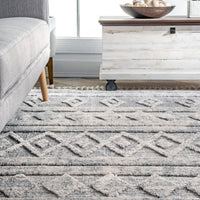 Nuloom Diamond Devonte Ndi2325A Gray Area Rug