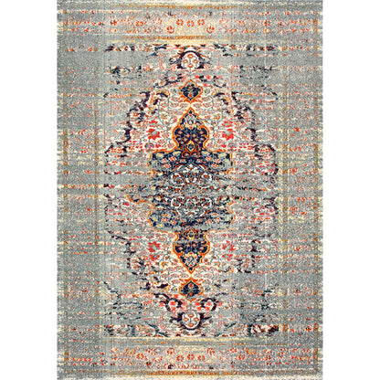 Nuloom Distressed Persian Sarita Ndi2250A Gray Area Rug