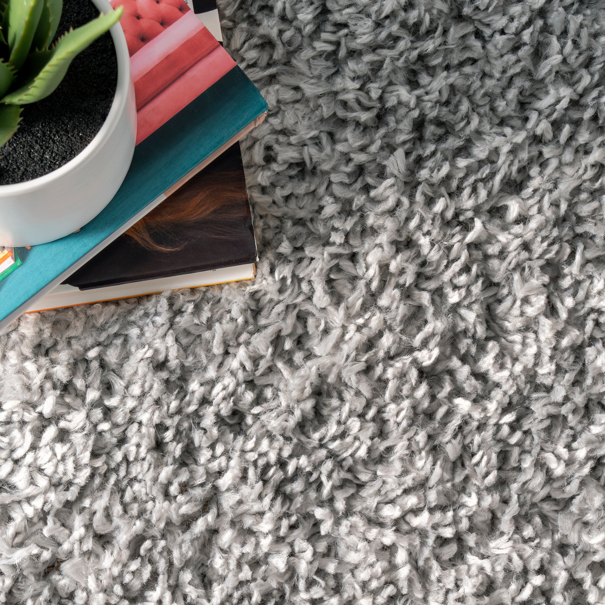 Nuloom Kara Solid Nka2228B Gray Area Rug