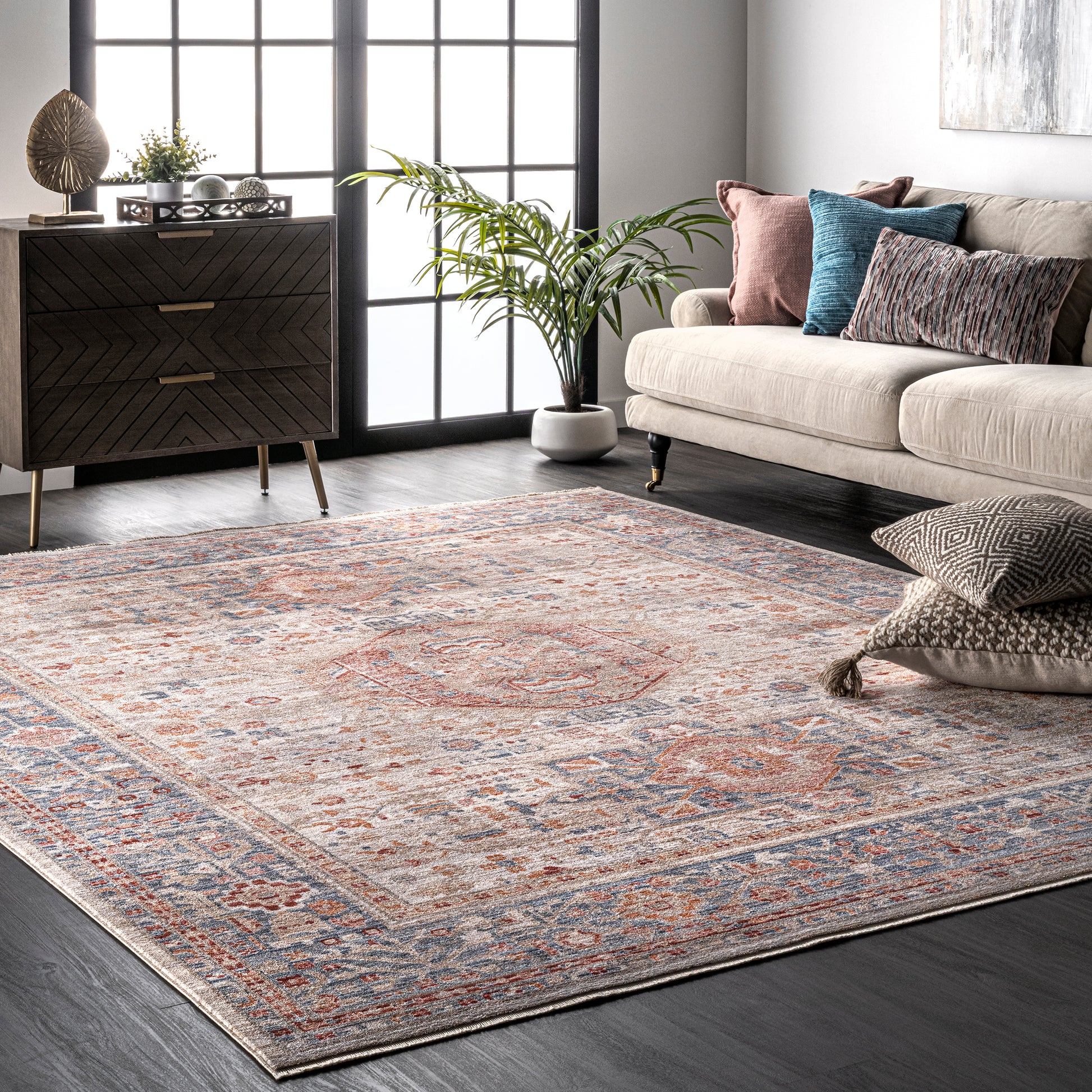 Nuloom Ari Worn Nar2396A Beige Area Rug