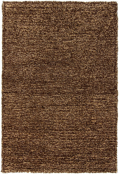 Chandra Uni Uni11001 Beige / Dark Brown Solid Color Area Rug