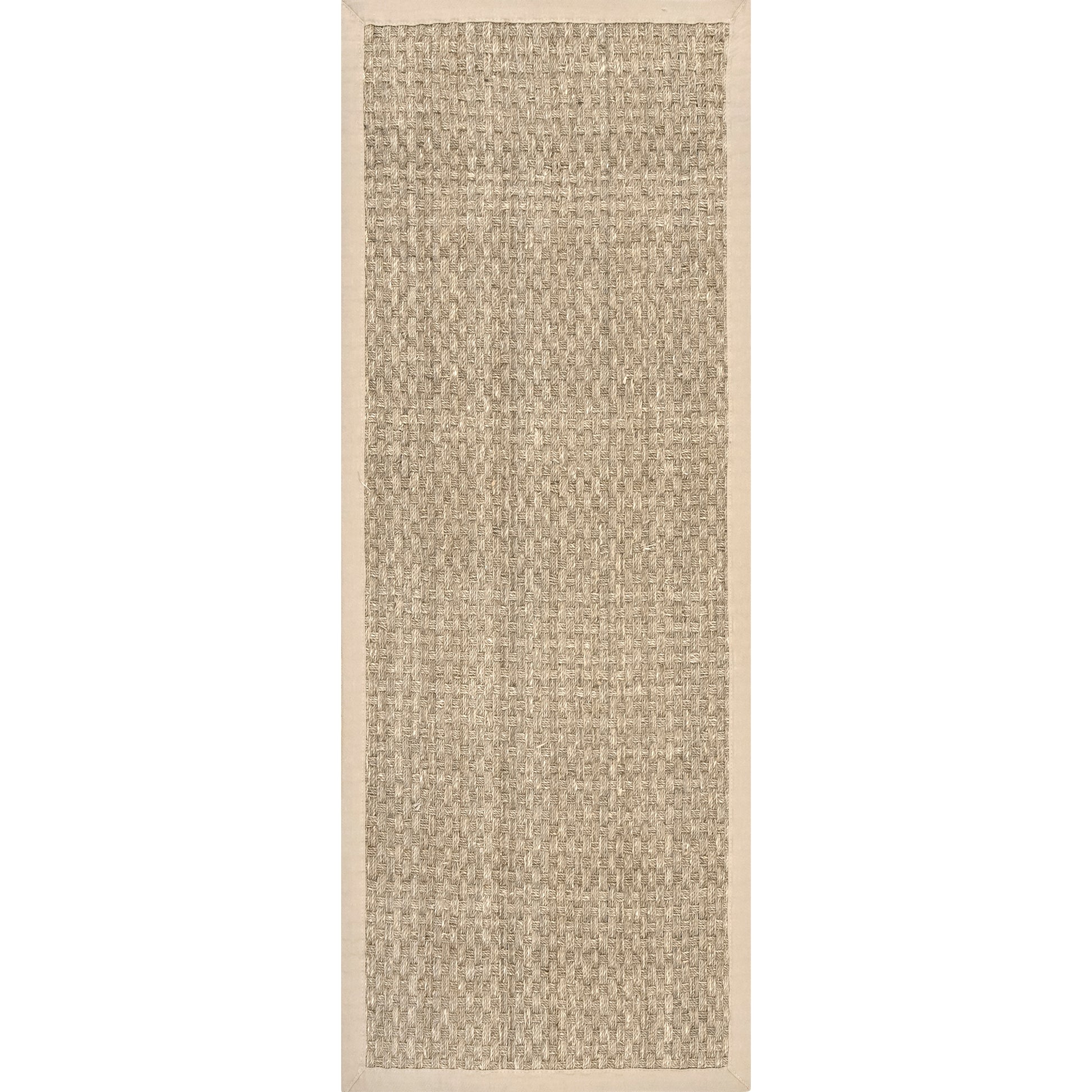 Nuloom Hesse Checker Weave Seagrass Nhe2029D Natural Area Rug