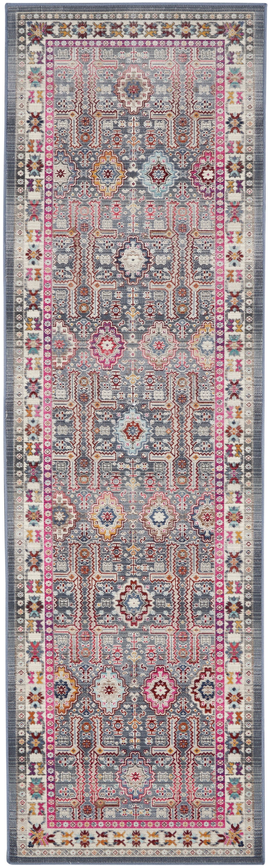 Nourison Vintage Kashan Vka05 Grey/Multi Area Rug