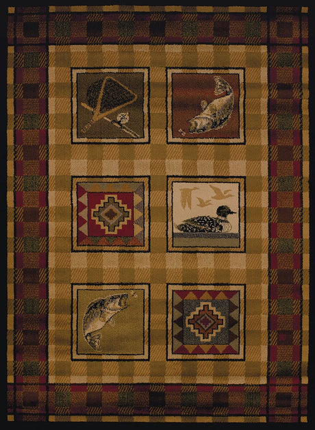 United Weavers Affinity Lodge Stamp Lodge (750-04143) Rugs.