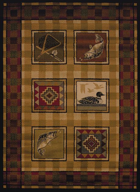 United Weavers Affinity Lodge Stamp Lodge (750-04143) Rugs.