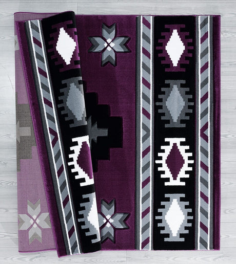 United Weavers Bristol Caliente Plum (2050-10482) Rugs.
