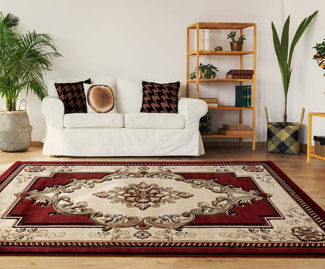 United Weavers Bristol Fallon Burgundy (2050-10534) Rugs.