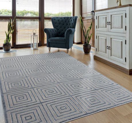 United Weavers Cascades Tehama Blue/Grey (2601-10867) Rugs.