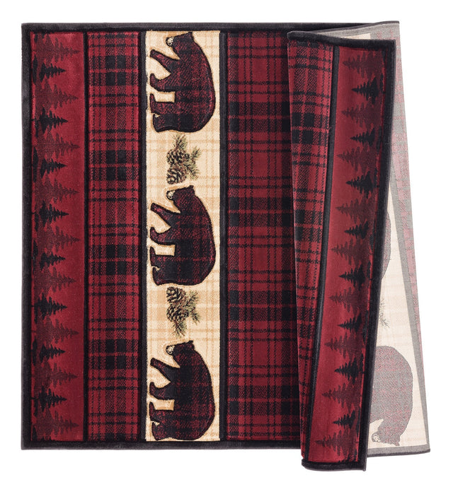United Weavers Cottage Bear Stone Burgundy (2055-40834) Rugs.