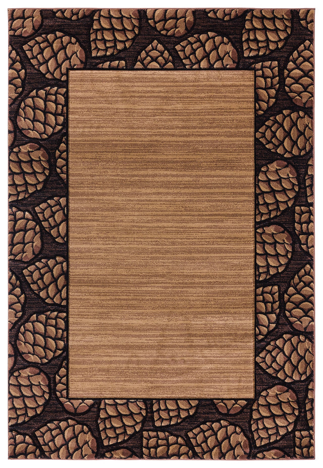 United Weavers Cottage Pine Border Beige (2055-41026) Rugs.