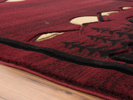 United Weavers Cottage Treetops Burgundy (2055-41234) Rugs.