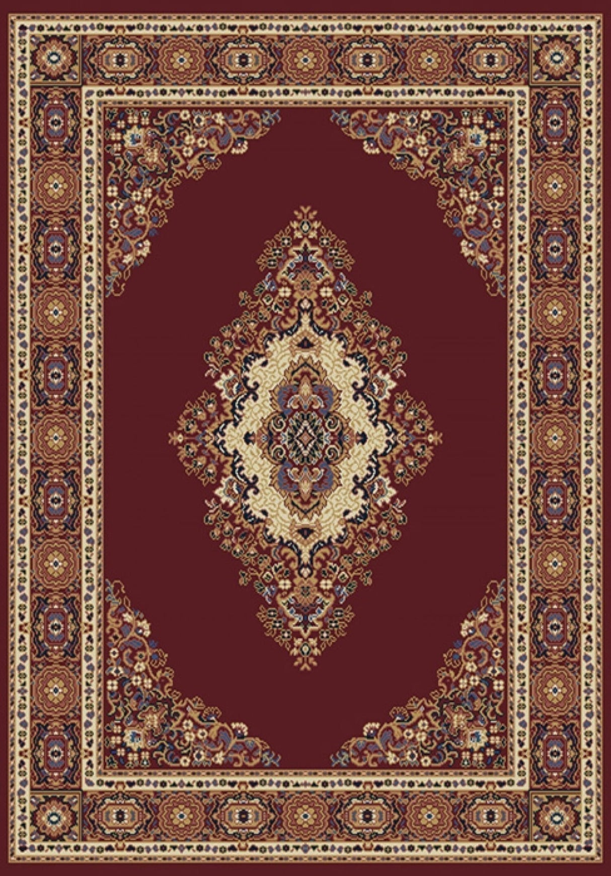 United Weavers Manhattan Cathedral Burgundy (940-35334) Rugs.