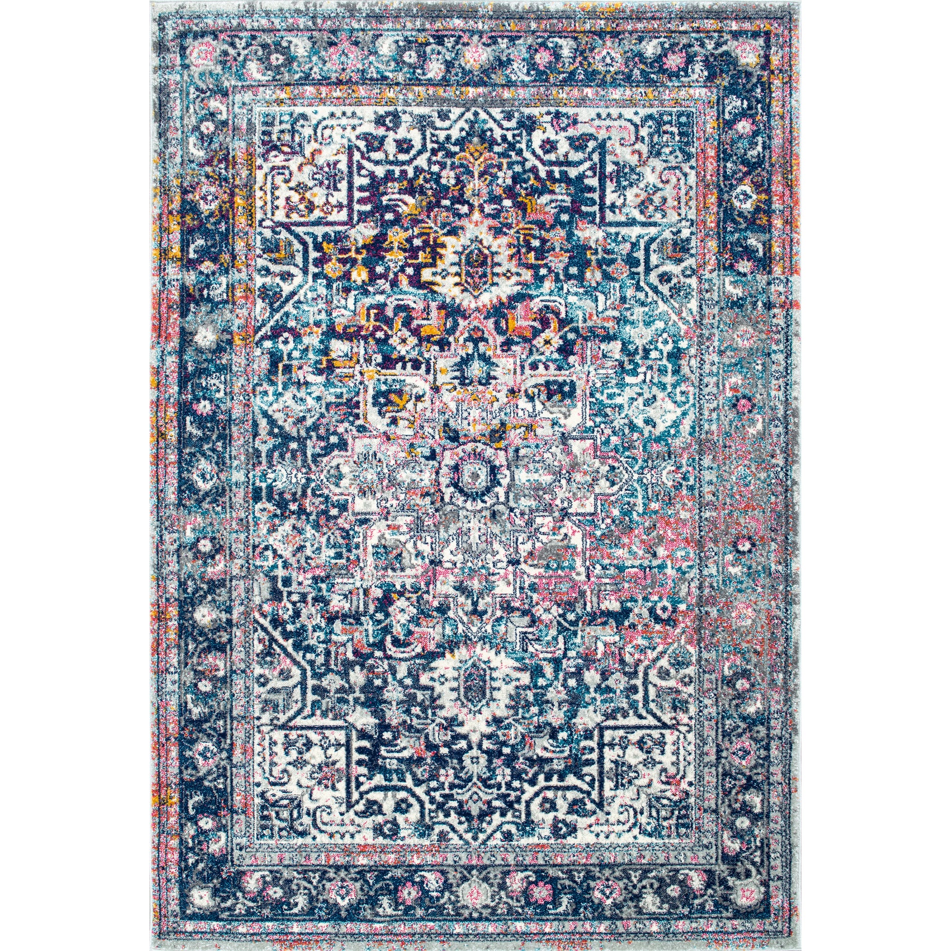 Nuloom Vintage Lilah Nvi3138A Blue Area Rug