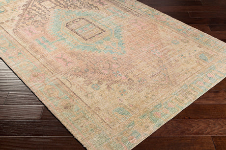 Surya Unique Unq-2305 Bright Pink, Lime, Charcoal, Beige Rugs.