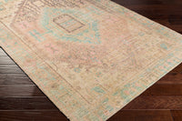 Surya Unique Unq-2305 Bright Pink, Lime, Charcoal, Beige Area Rug