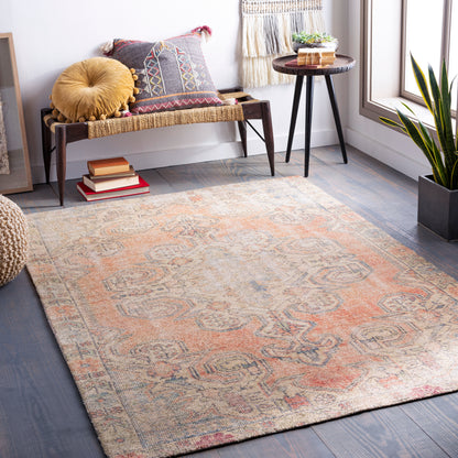 Surya Unique Unq-2307 Peach, Beige, Cream, Lime Area Rug