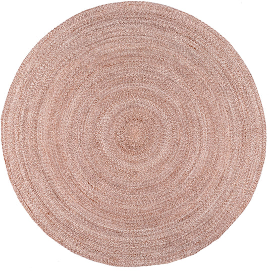 Nuloom Kyla Farmhouse Round Nky2832C Light Pink Area Rug