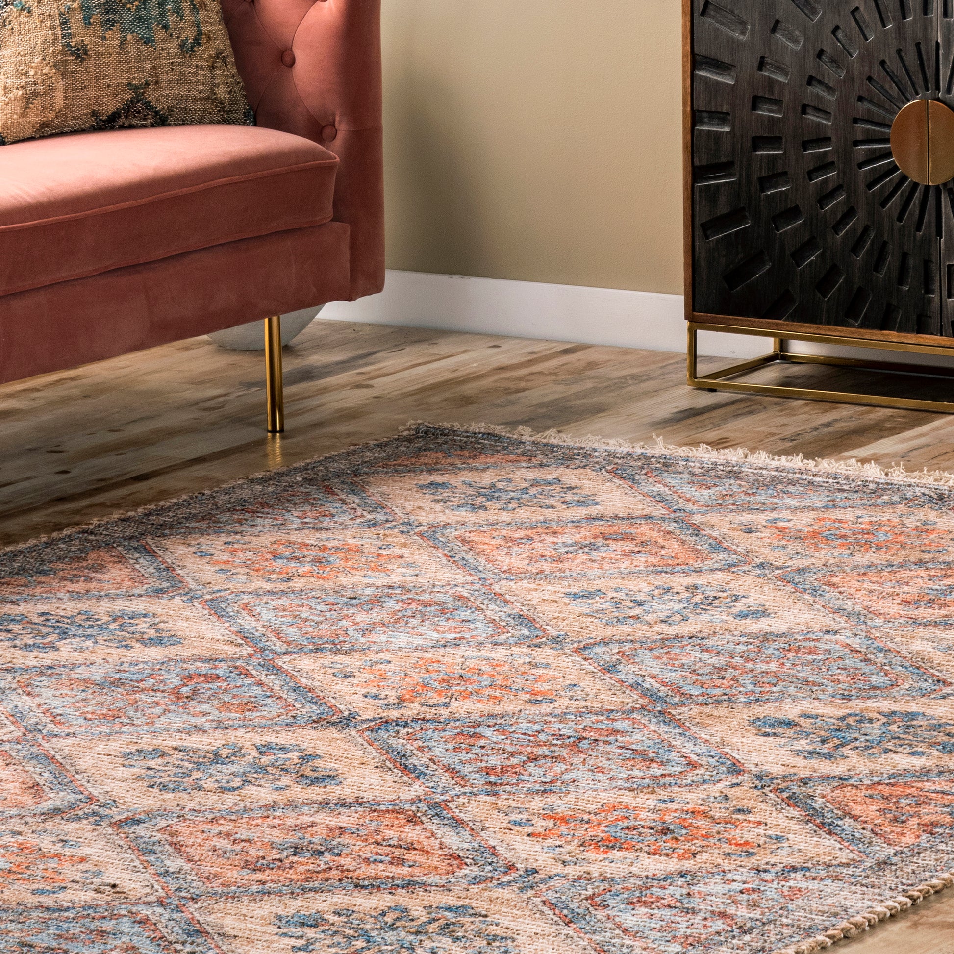 Nuloom Luna Floral Trellis Nlu3466A Multi Area Rug